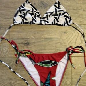 Multi colored bikini